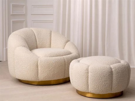 Eichholtz Inger Chair and Ottoman Set