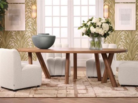 Eichholtz Kelly Oak Wood Dining Room Set