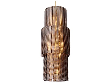 Eichholtz Imperial Antique Bronze Traditional Cylinder Tiered Chandelier