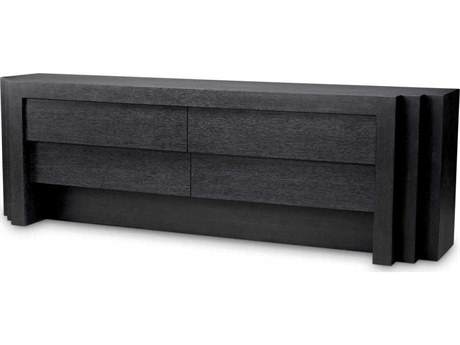 Eichholtz Metropolitan 4-Drawers Gray Oak Wood Dresser