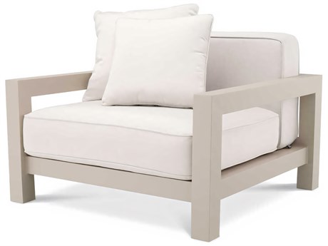 Eichholtz Outdoor Sand Finish Sunbrella Canvas Lounge Chair
