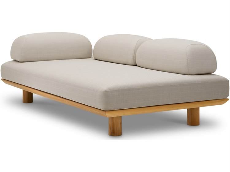 Eichholtz Outdoor Natural Teak   Lucio Sand Cushion Sofa 2