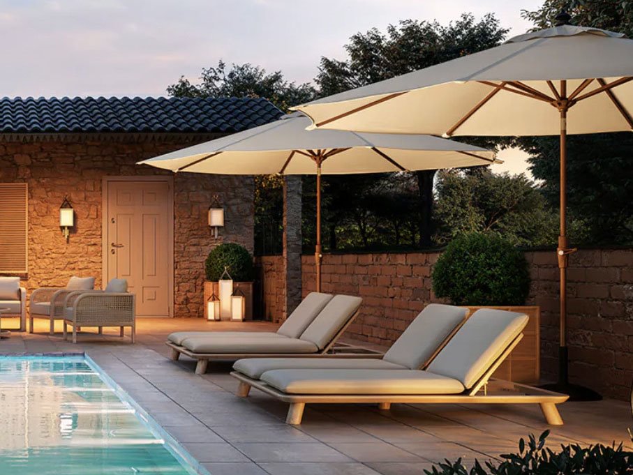 Eichholtz Outdoor Weston Natural Teak Lounge Set