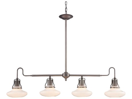 Elk Home Centennial Park 4-Light Pewter Silver Island Pendant