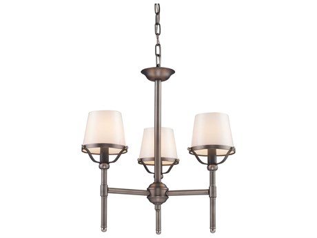 Elk Home Sutton Place 3-Light Pewter Empire Chandelier
