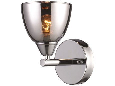 Elk Home Reflections 1-Light Polished Chrome Glass Wall Sconce