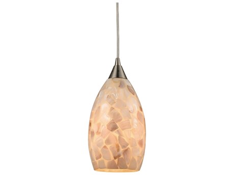 Elk Lighting Capri Satin Nickel 6'' Wide Pendant | EK104431