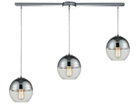 Elk Home Revelo 3-Light Polished Chrome Globe Island Pendant