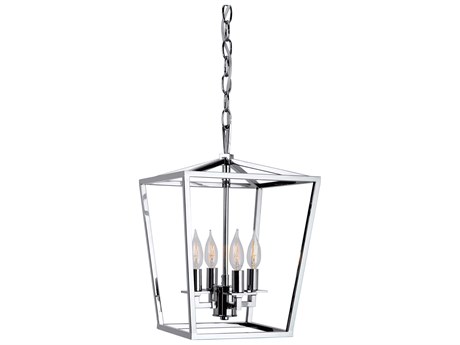 Elk Home Cage 4-Light Polished Nickel Mini Pendant