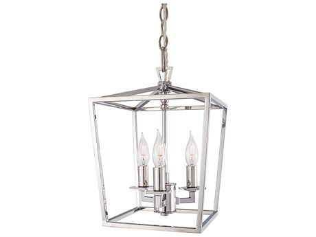 Elk Home Cage 3-Light Polished Nickel Mini Pendant