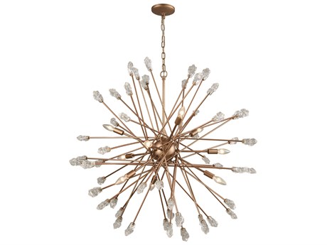 Elk Home Serendipity 9-Light Matte Gold Glass Sputnik Pendant