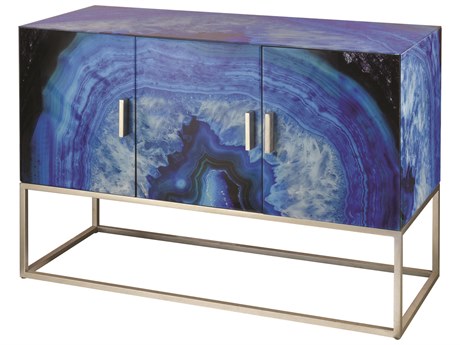 Elk Home 49" Blue Agate Silver Sideboard