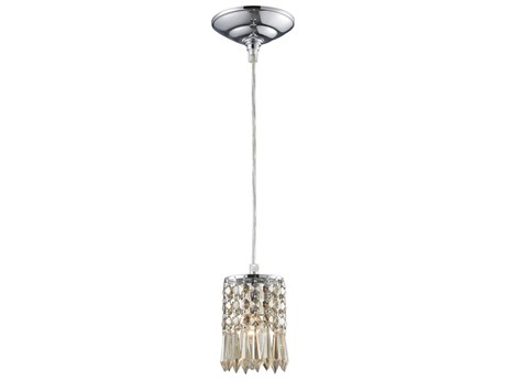 Elk Home Optix 1-Light Polished Chrome Cylinder Mini Pendant