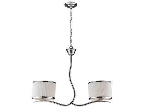 Elk Home Annika 2-Light Polished Chrome Drum Island Pendant