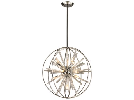Elk Home Twilight 10-Light Polished Chrome Glass Sputnik Pendant