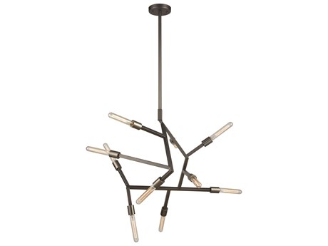 Elk Home Freeform 10-Light Aged Black Nickel Chandelier