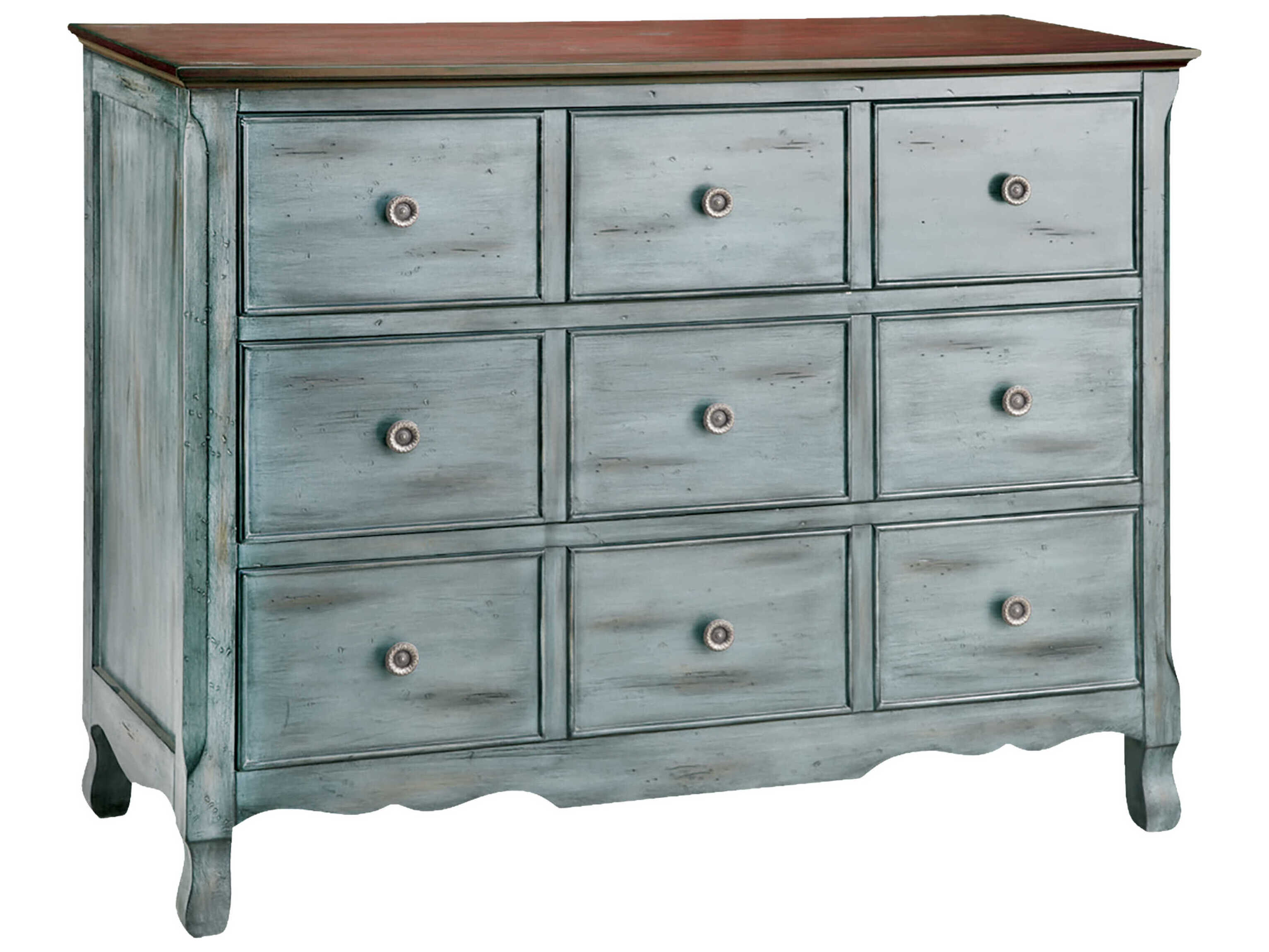 Elk Home Hartford Aged Blue Accent Chest | EK12027