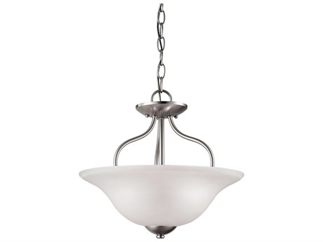 Elk Home Conway 2-Light Brushed Nickel Bowl Semi Flush Mount