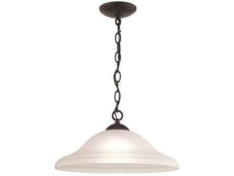 Elk Home Conway 1-Light Oil Rubbed Bronze Glass Bowl Pendant