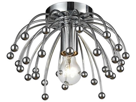 Elk Home Momotombo 1-Light Chrome Sputnik Semi Flush Mount