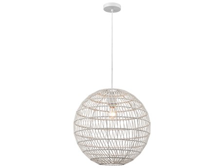 Elk Home Simoom 1-Light White Globe Pendant