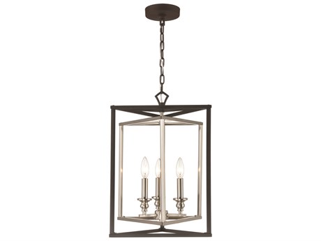 Elk Home Salinger 3-Light Charcoal Satin Nickel Black Pendant