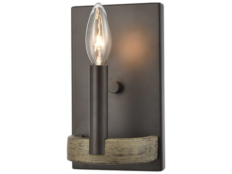 Elk Home Transitions 1-Light Oil Rubbed Bronze Aspen Brown Wall Sconce