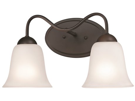Elk Home Conway 2-Light Oil Rubbed Bronze Glass Vanity Light