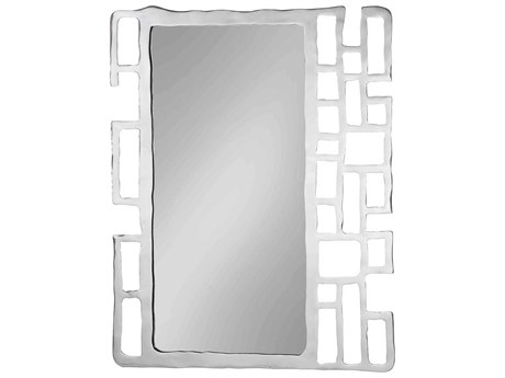 Elk Home Metal Silver Rectangular Wall Mirror