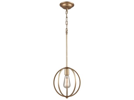Elk Home Stanton 1-Light Matte Gold Crystal Round Mini Pendant