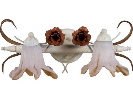 Elk Home Spring Bouquet 2-Light Ivory Bronze Vanity Light