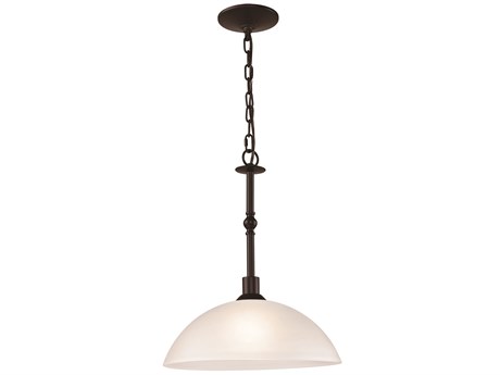 Elk Home Jackson 1-Light Oil Rubbed Bronze Glass Dome Pendant