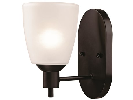 Elk Home Jackson 1-Light Oil Rubbed Bronze Glass Wall Sconce