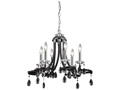 Elk Home 6-Light Chrome Candelabra Chandelier