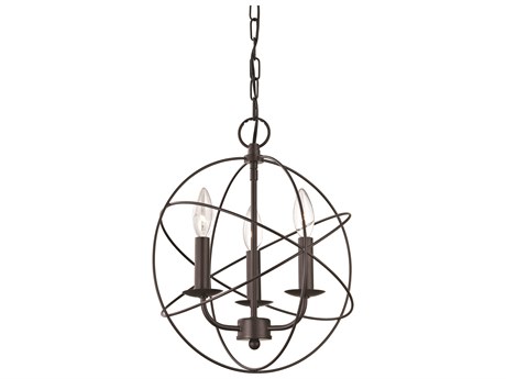 Elk Home Williamsport 3-Light Oil Rubbed Bronze Candelabra Round Chandelier