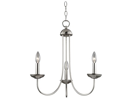 Elk Home Williamsport 3-Light Brushed Nickel Candelabra Chandelier