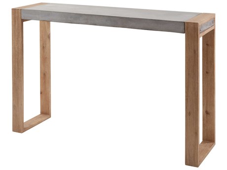 Elk Home Metal Rectangular Concrete Console Table