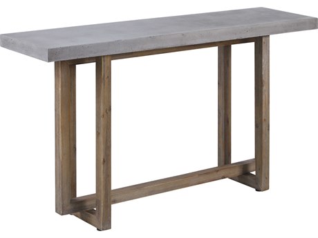 Elk Home Rectangular Concrete Atlantic Brushed Console Table
