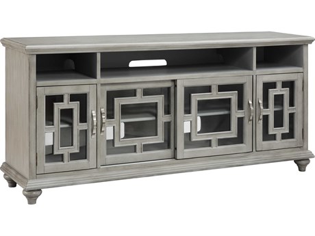 Elk Home Barron Gray Clear Media Console
