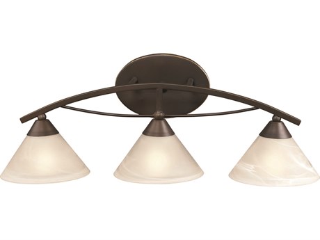 Elk Home Elysburg 3-Light Oil Rubbed Bronze Glass Vanity Light
