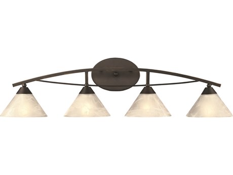 Elk Home Elysburg 4-Light Oil Rubbed Bronze Glass Vanity Light