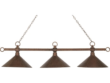 Elk Home Designer Classics 3-Light Antique Copper Glass Island Pendant
