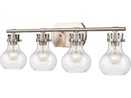Elk Home Salamanca 4-Light Satin Nickel Glass Vanity Light