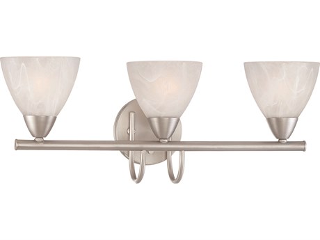 Elk Home Tia 3-Light Matte Nickel Glass Vanity Light