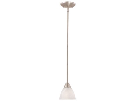 Elk Home Tia 1-Light Matte Nickel Glass Mini Pendant