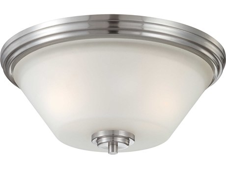 Elk Home Pittman 2-Light Brushed Nickel Bowl Flush Mount