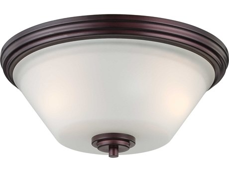 Elk Home Pittman 2-Light Sienna Bronze Bowl Flush Mount
