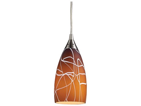 Elk Home Abstractions 1-Light Nickel Mini Pendant