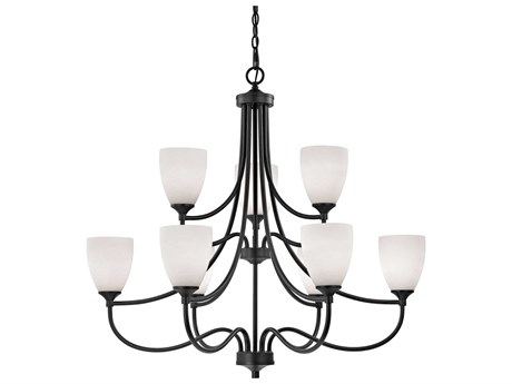 Elk Home Arlington 9-Light Oil Rubbed Bronze Bell Tiered Chandelier