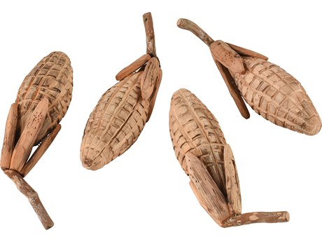 Elk Home Maizeing Carved Wood Maize Set of 4